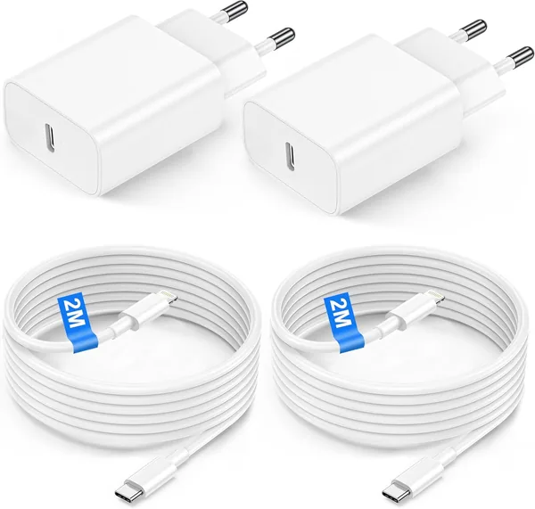 30W iPhone Fast Ladare med 2M Lightning Kabel [MFi Certifierad] för iPhone 14 Pro Max / 14 Plus / 14Pro / 14 / 13 Plus / 12 / 11 / SE / M