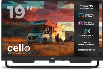 Cello CTRAV-19TZ 19" Smart TV 1080p, Tizen OS, FreeSat Speakers
