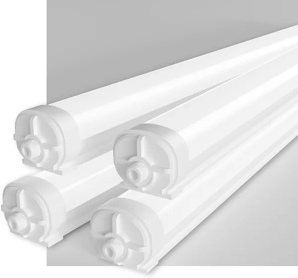 RUISUN Pack de 4 Bandes LED Neon 150 cm, 5000K Blanc Neutre, 45W, 5625LM, Étanche IP65, Connectable (jusqu'à 15 unités)