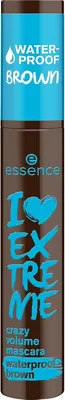 Máscara de cílios I Love Extreme Crazy Volume marrom á prova d'água essence