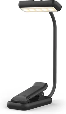 Lámpara de lectura GRIFEMA para libros en la cama, lámpara de lectura con brazo ajustable y cabezal giratorio de 180°, recargable USB-C, 3 colores de temperatura