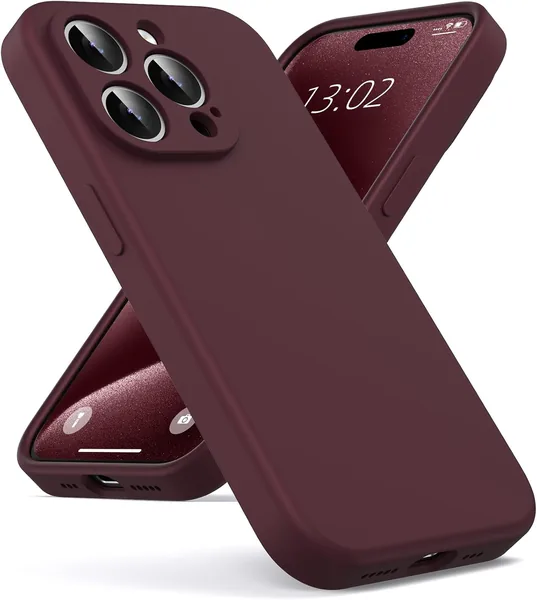 Oududianzi Cover Compatible with iPhone 15 Pro Liquid Silicone