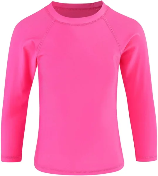 Winzik Boys Rash Guard Long Sleeve Swim Shirt Kids  Girls UPF 50+ Sun Protection Quick Drying Shirts 3-14Y
