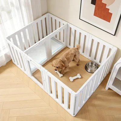Acrylic Dog Playpen 60cm White - 12 Panels Best Deal