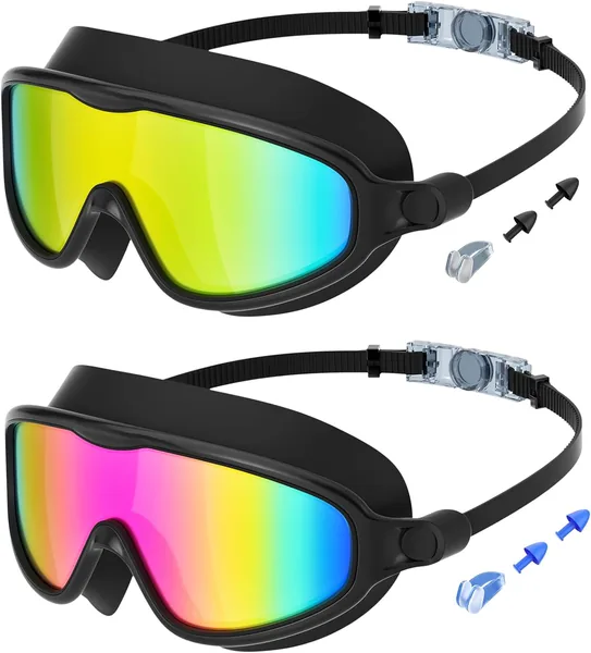 LadJarr Kids Swim Goggles 2 Pack Best Deal