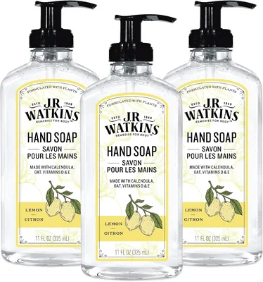 J.R. Watkins Gel Hand Soap 3 Pack Lemon Scent Best Deal
