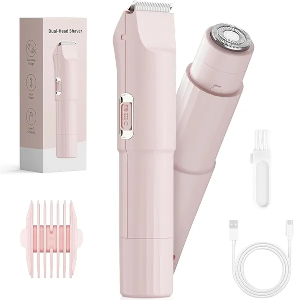Afeite eléctrico para mujeres, 3 en 1, recargable por USB, para piernas, brazos, axilas y línea bikini