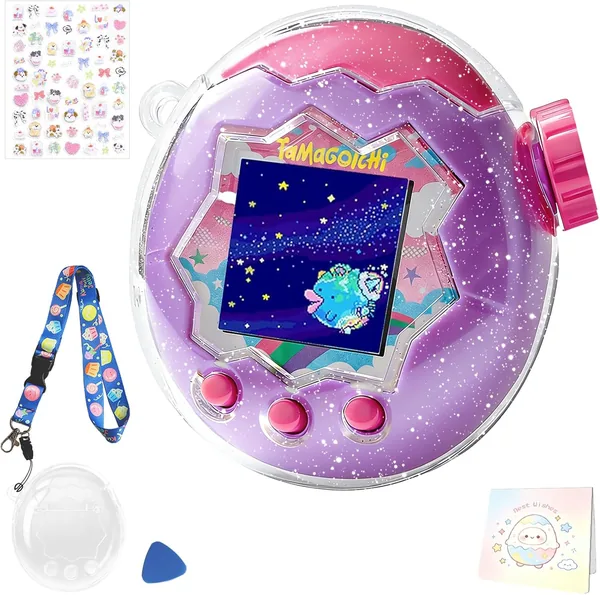Tamagotchi Paradise Transparent Case Tourmono Protective Cover Message Card Included PC Material Shockproof Drop Prevention Scratch-proof