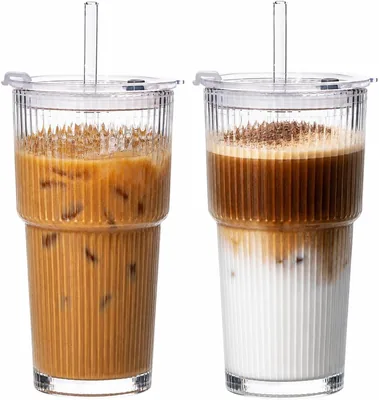 VA1KENE 20oz Glass Tumblers 24% Off