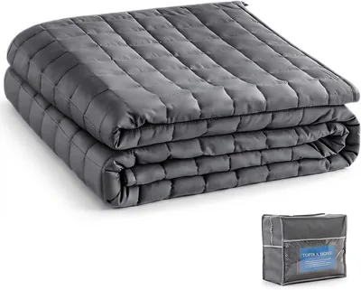 Topika Weighted Blanket - Soft & Cool Adult Sleeping Blanket - Best Deal