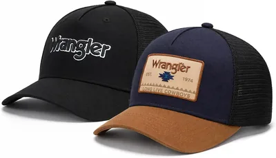 Montana West X Wrangler - Conjunto de 2 piezas de gorra de béisbol transpirable con malla estructurada de 7 paneles ajustables