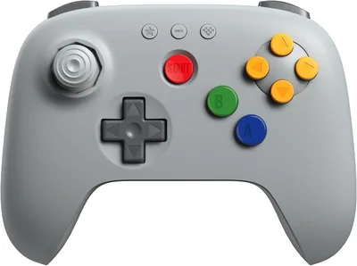 Control 8BitDo 64 Bluetooth para Switch, Windows y Android con Joystick de Efecto Hall, Turbo y Vibración