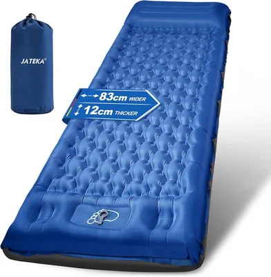 Matelas gonflable JATEKA Single, grand format 83 cm avec oreiller et pompe intégrée