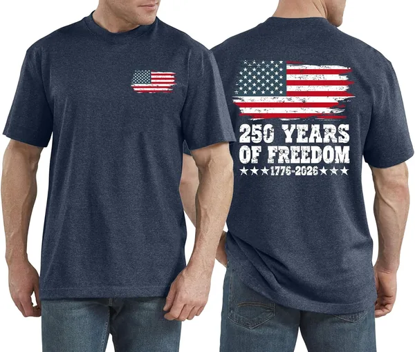 Men's 250 Anniversary USA Shirt American Flag T Shirt 250 Years America Anniversary Shirt Patriotic Shirts Tops