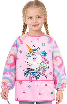WERNNSAI Unicorn Art Smock Girls 3-6 - Best Deal