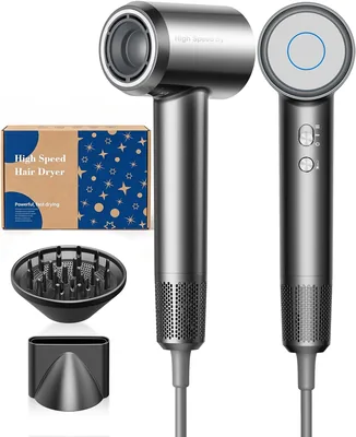 Bannilu Phon Capelli Professionale 160.000 RPM, Asciugacapelli Ionico Ultraleggero e Silenzioso per Asciugatura Rapida Antistatica - Best Deal