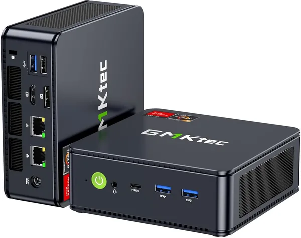 GMKtec M6 超小型PC Ryzen 5 7640 HS (最大5.0GHz)、DDR5、128GB + 8TB拡張可能、SSD、Windows 11 Pro、ミニPCゲーム
