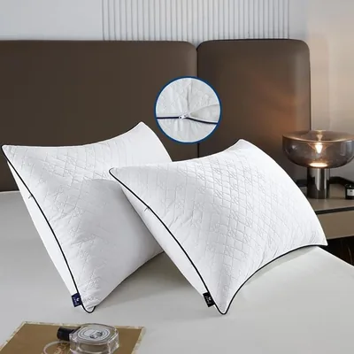 JSWF Queen Size Bed Pillows 2 Pack Soft Down Alternative
