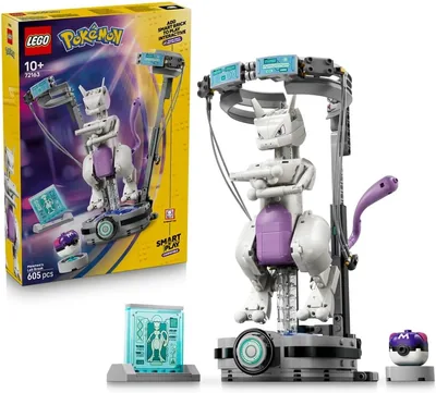 LEGO Pokémon SMART Play: Ucieczka z laboratorium Mewtwo 72163 | Zestaw klocków z figurką Pokémona