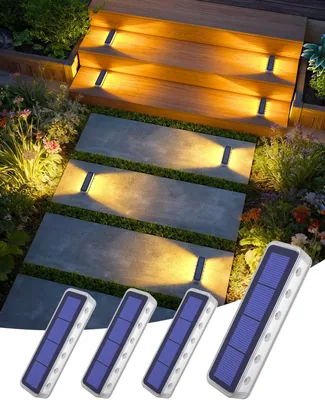 DetarZinLED Solar Step Lights 4 Pack Best Deal