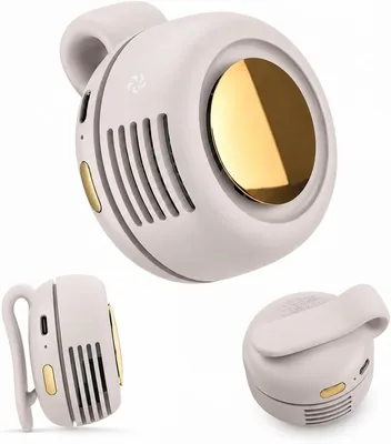 Taschenfan Bladelos, Mini Clip Fan, 3-Stufen Drehung, Händefrei für Hemd und Gürtel - Best Deal