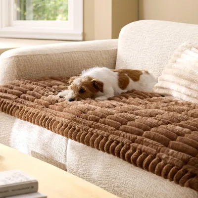 Bedsure Comfyfleece Sofa Cover Brown - Best Deal