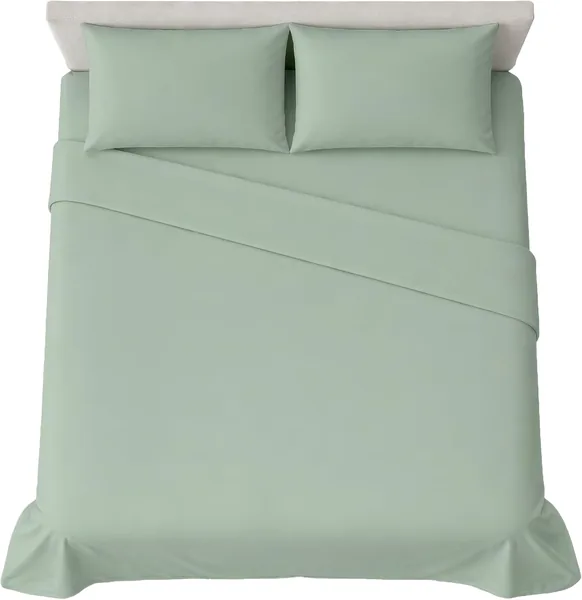Hermet 4-Piece Plain Double Bed Sheet Set