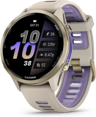 Garmin Forerunner 970 Smartwatch - Soft Gold Titanium