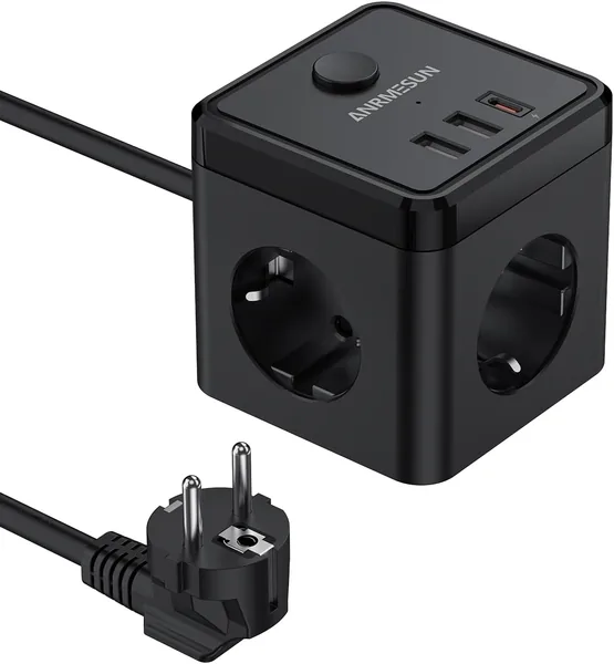 ANRMESUN Cube Power Strip with USB