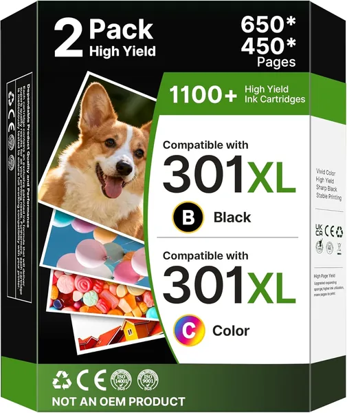 301XL Ink Cartridges Compatible HP Envy 4500 - Best Deal