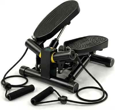 Niceday Mini Stepper Exercise Machine, Steppers with Resistance Bands, Step Machine Exerciser for Ho