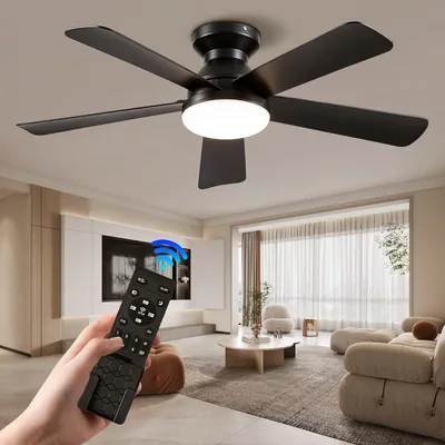 Ventilador de techo con luz de 42 pulgadas, 6 velocidades, control remoto - Ahorra un 40%