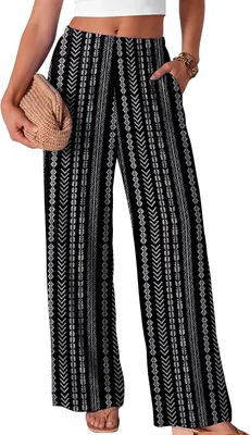 Flowy Palazzo Pants Women Elastic Waist Trousers Best Deal