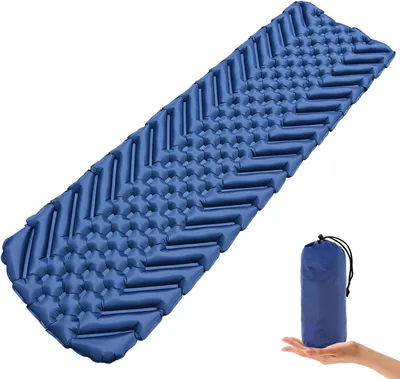 Sundom Schlafmatte für Camping Outdoor Ultraleicht Aufblasbare Wasserfeste Falttasche Kleine Packung