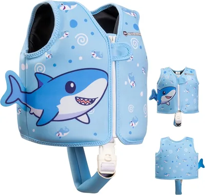 Chaleco de natación para niños, chamarra de neopreno con correa de seguridad ajustable - Mejor Precio