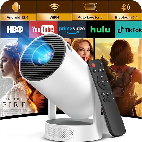 Proyector portátil 1080p con soporte 4K, WiFi 6 y Bluetooth 5.4 - 5% de descuento