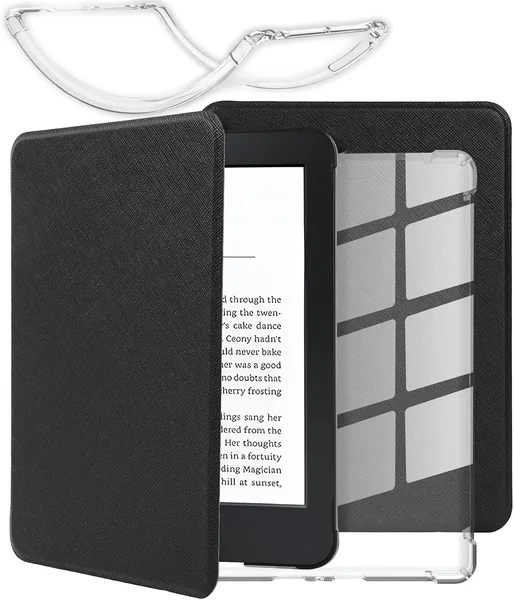 Funda Kindle Paperwhite, Funda Transparente Resistente al Agua para Kindle 7 Pulgadas, 12ª Generación 2024, Carcasa Plegable