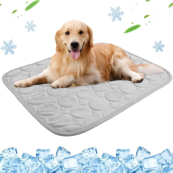 Tappetino Rinfrescante per Cani 70x55CM, Tappeto Refrigerante Estate, Lavabile