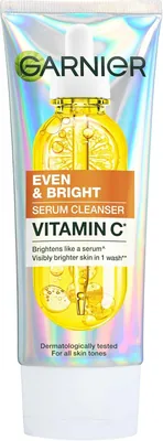 Garnier Even & Bright Vitamin C Cleanser 100ml - Save 30% Off