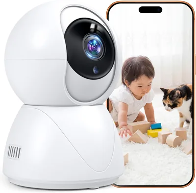 セキュリティカメラ 監視カメラ 屋内使用 iPhone互換 1080PフルHD 赤外線夜間視覚 二方向通話 3M