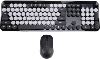 YUEHISY Retro Keyboard & Mouse Combo - 104 Key
