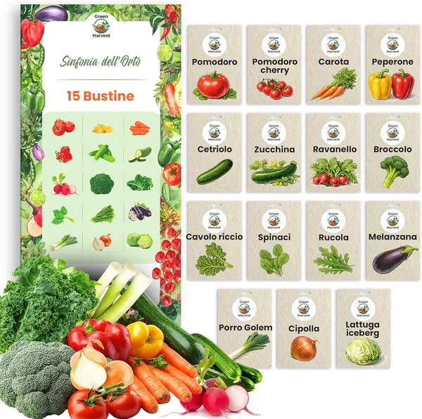 Toraf Vegetable Seeds Set 15 Varieties