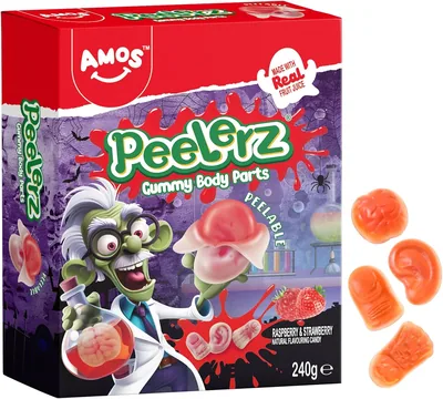 AMOS Peelerz Gummy Body Parts - 240g