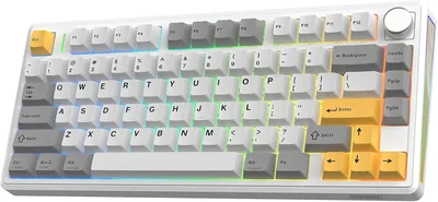 EPOMAKER TH80 V2 Wireless Mechanical Keyboard (White)