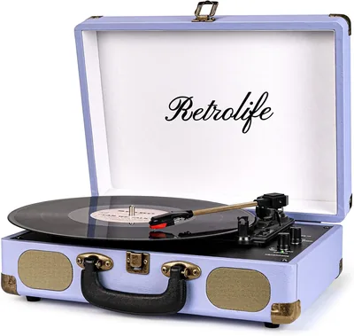 Retrolife Record Player 3-Speed Suitcase Turntable Best Deal