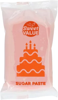 Sweet Value Orange Sugar Paste Rolling Fondant 200g