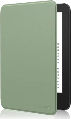 MoKo Case for 6" Kindle Basic 11th Gen (2024/2022), Celadon - Slim, Waterproof & Auto Wake/Sleep
