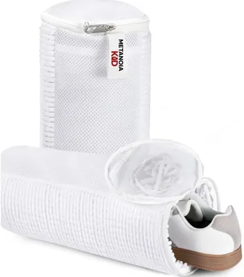 METANOIA KID Shoe Washing Bags - 2 Pack, Space-Saving Mesh Laundry Bags
