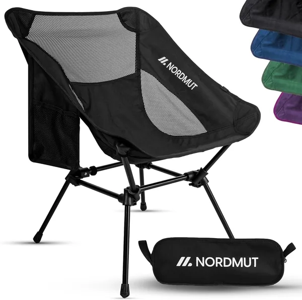 NORDMUT® Campingstuhl Klein - Ultraleichter Faltsessel mit 150 kg Belastbarkeit