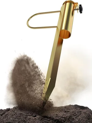 4smile Metall Regenschirmständer Bodenanker - Robustes Parasolgehäuse Rasenanker für Strand & Garten